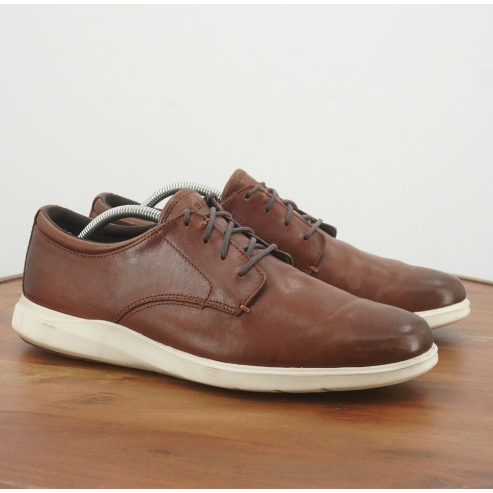 Cole Haan Men Grand Plus Essex Wedge Oxford Shoes Sz 11.5 M Brown Leather C28728